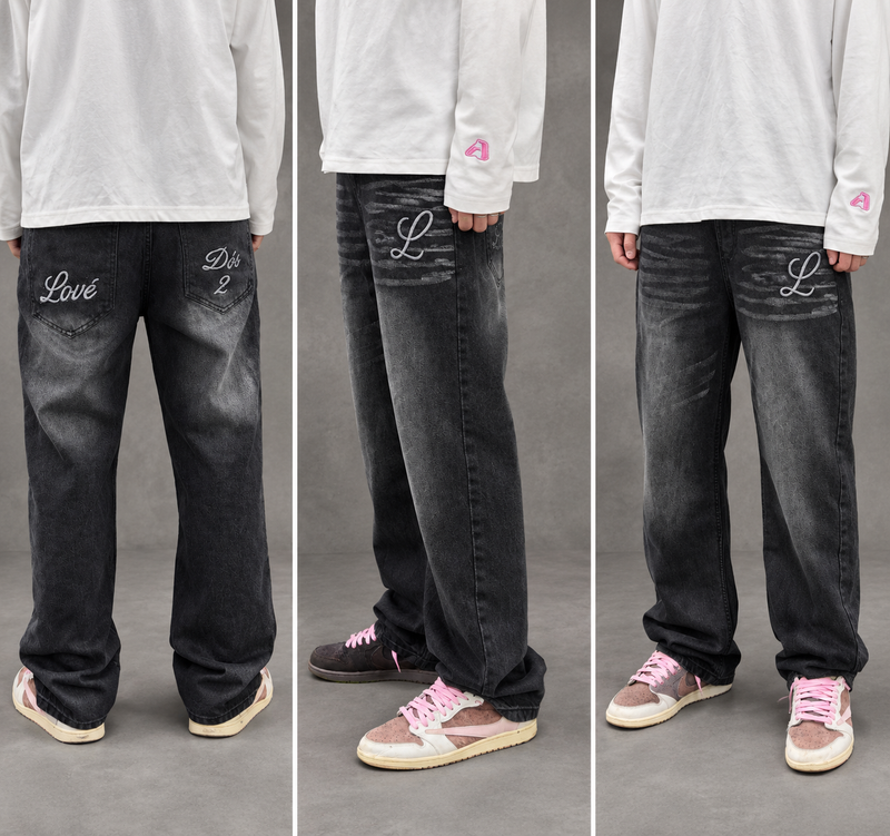 Lovédós jeans black